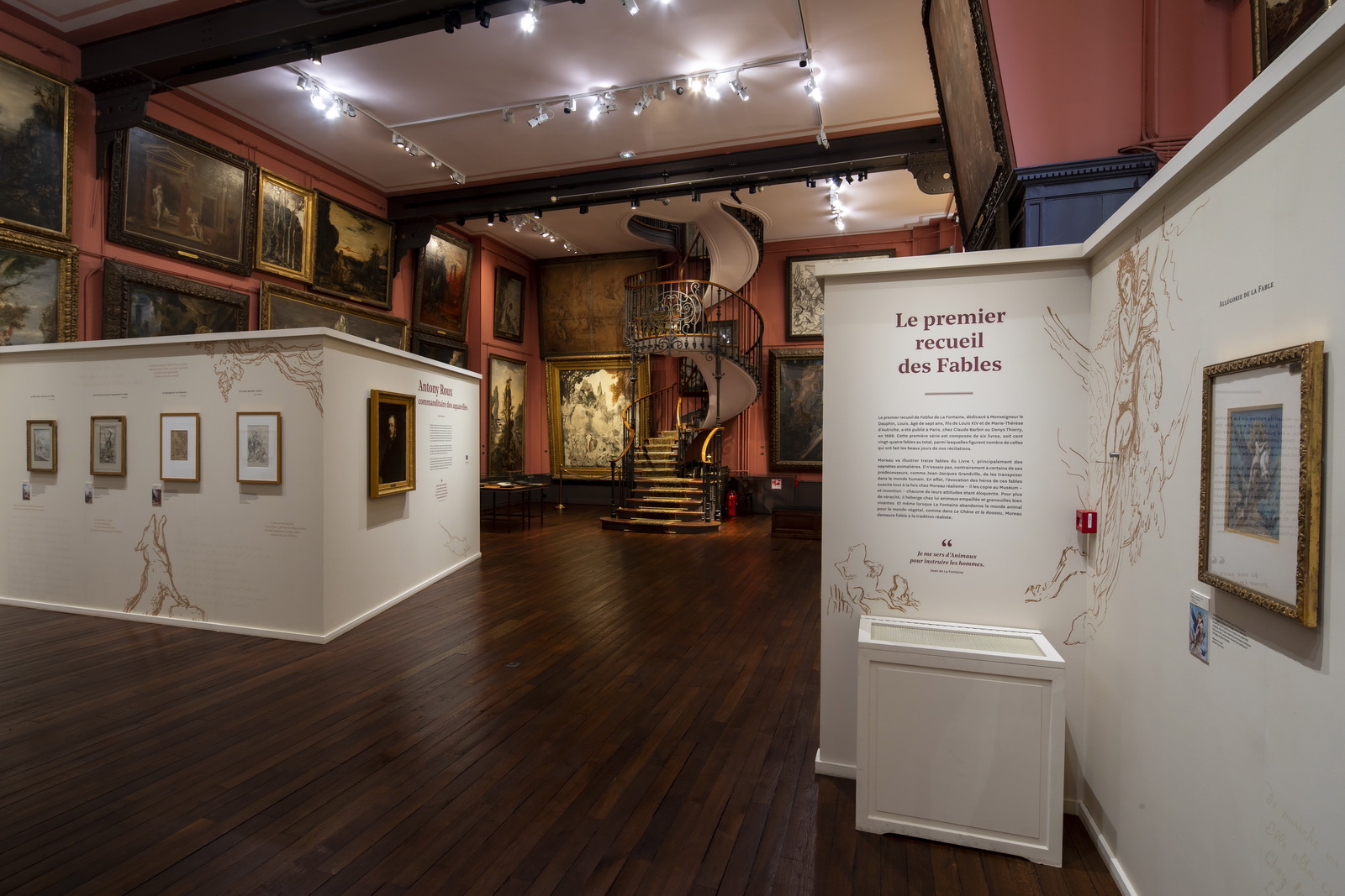 Muséographie expo Fables phase 1 2e étage