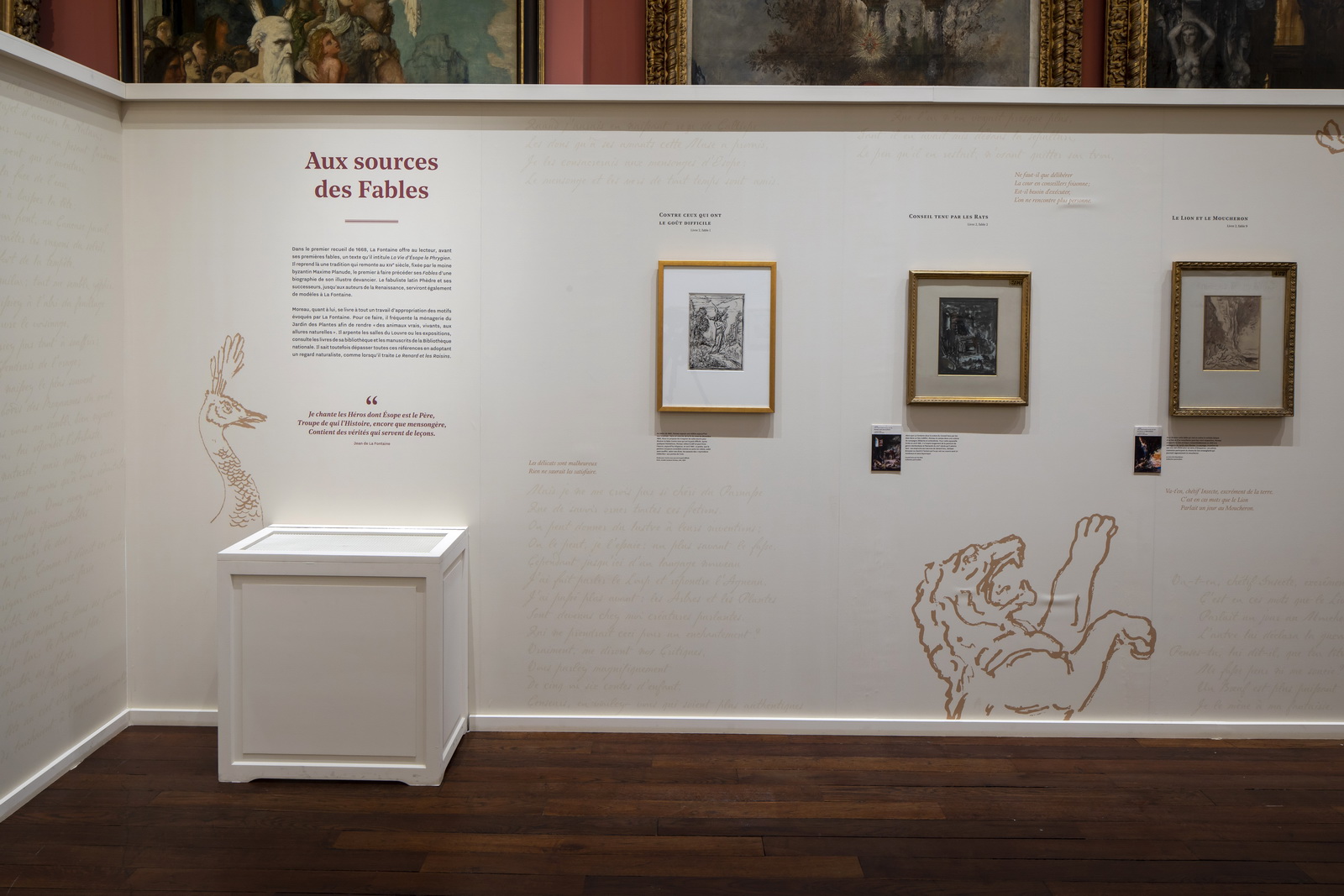 Muséographie expo Fables phase 1 2e étage