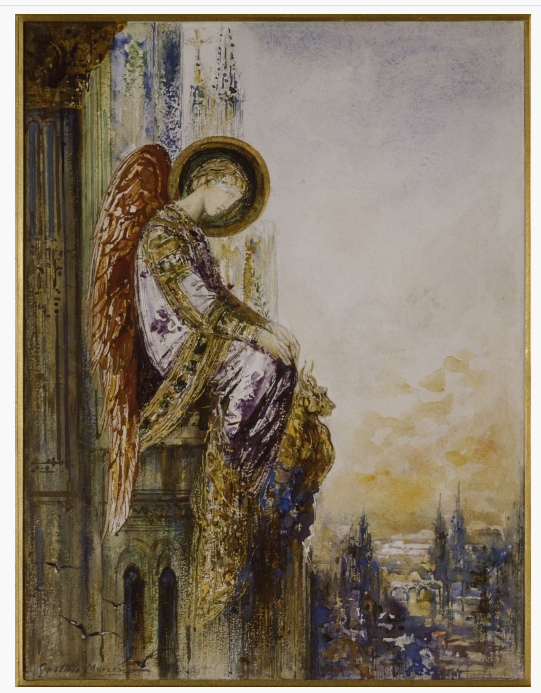 aquarelle de l'ange voyageur