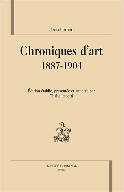 Chroniques d'Art 1887-1904