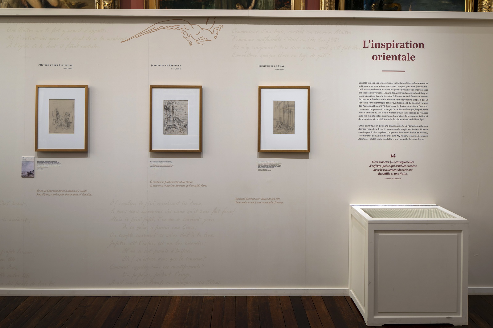 Muséographie expo Fables phase 1 3e étage