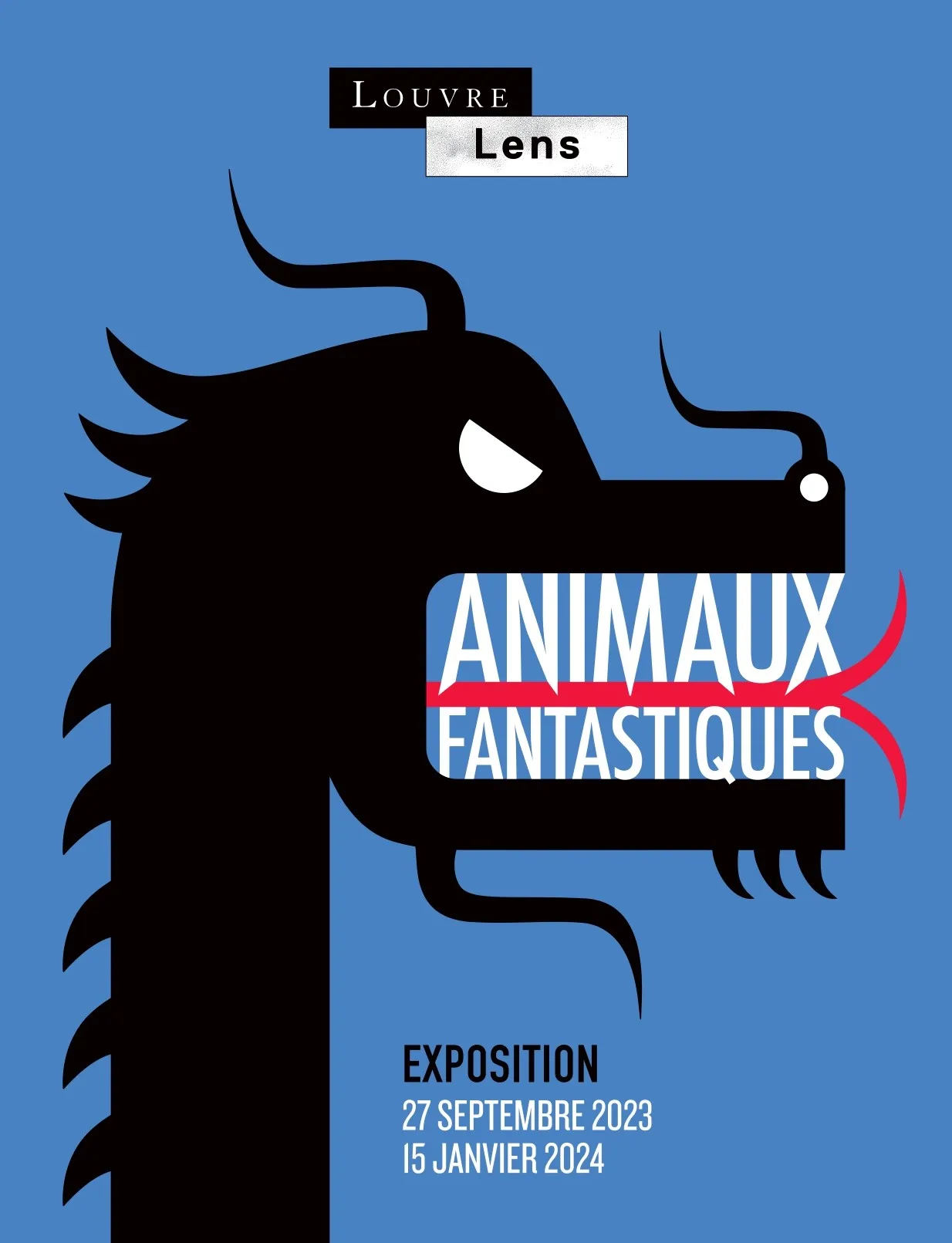Fantastic animals exhibition poster