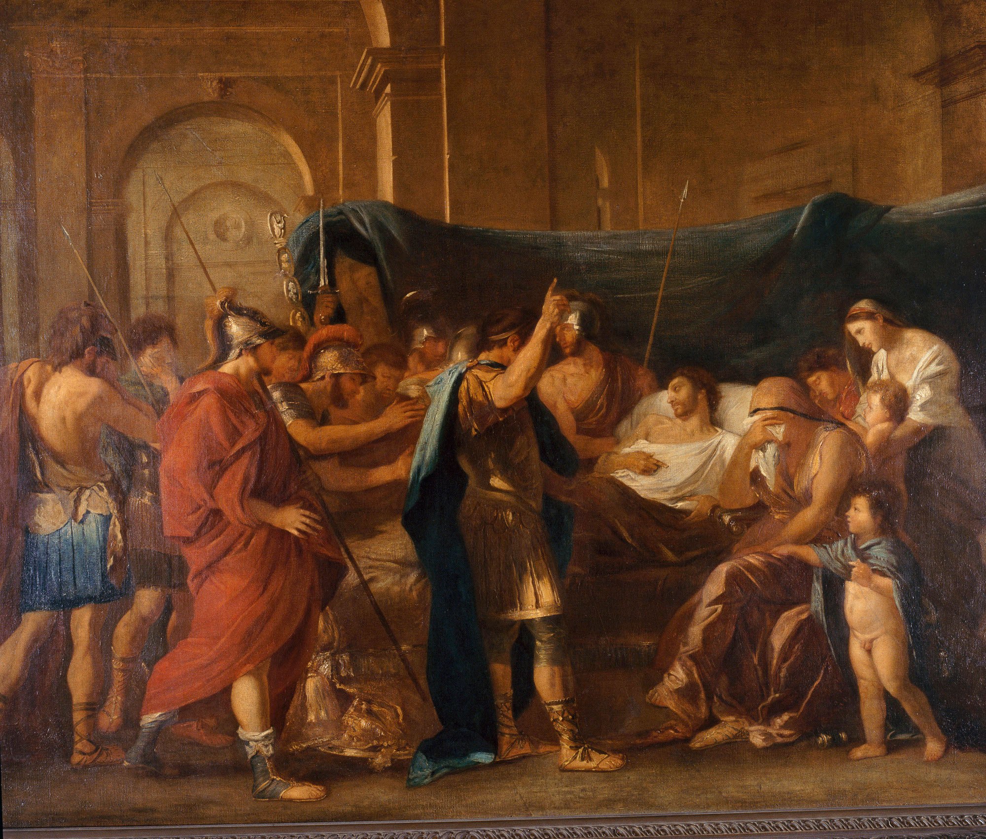 Copie d'après "La Mort de Germanicus" de Nicolas Poussin